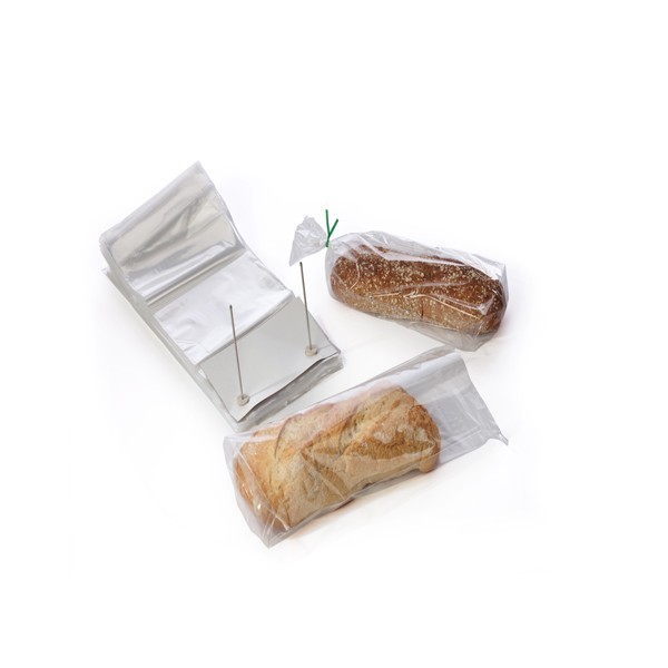 Clear PE biodegradable small plastic bags with Wicket for food bread packing