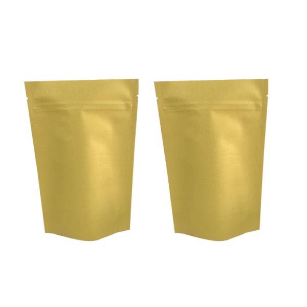 Wholesale doypack stand up aluminum foil food packing kraft paper k bags