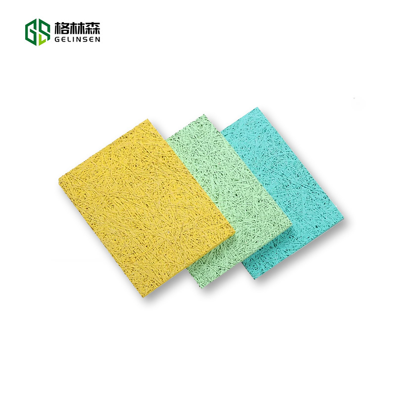 Wood Fiber Acoustic Board Sound Absorbing Panels Soundproofing Multiple Colors for Cinema