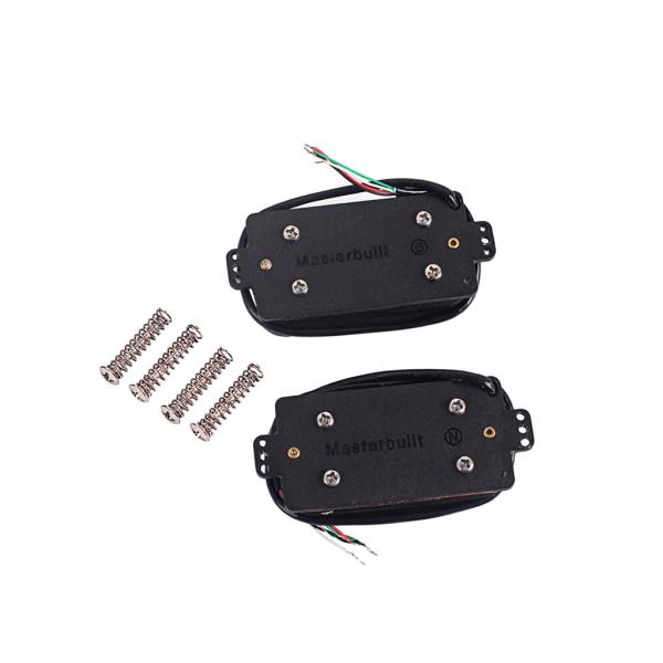 Alnico 5 Carbon Fiber Dual Coil Guitar Pickups For Electric Guitar Four Conductor Wired