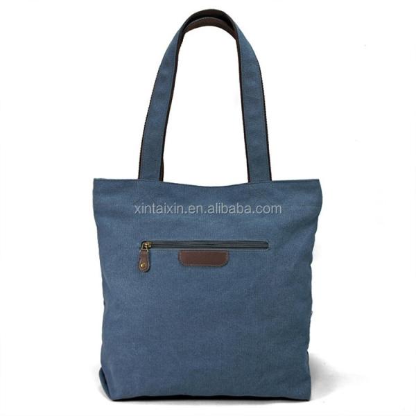 Promotional high quality Folding men canvas bag cotton portable informal casual tote handbag for traveling