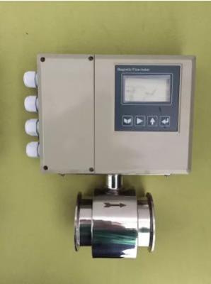 Aperte o tipo medidor de fluxo eletromagnético de aço inoxidável com 220VAC/24VDC/a pilhas