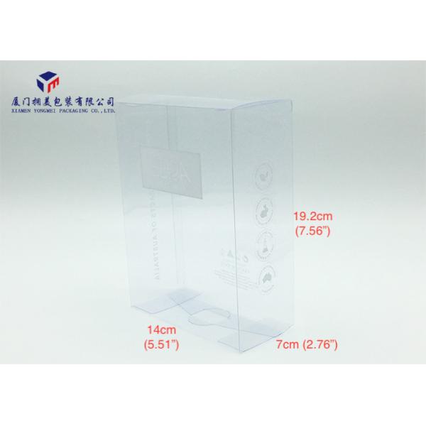 0.28mm Thickness Clear PVC Packaging Boxes Wholesale Retail Products 14X7X19.2cm