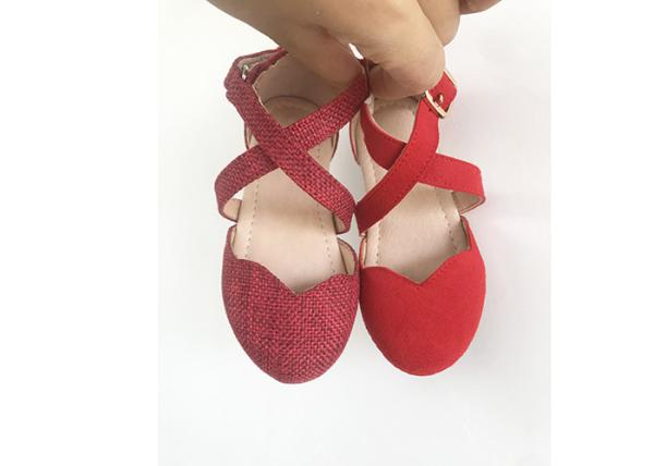 Adjustable Straps Mary Jane Soft Kids Shoes Cowhide Ballet Flats Ankle