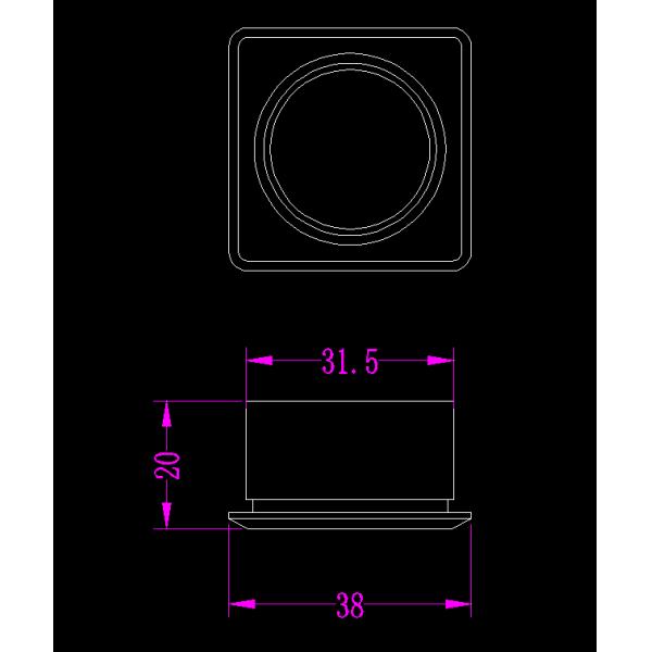 Переключатель кнопки лифта ПК Dc24v Touchless 500cd/㎡ огнеупорный для частей лифта