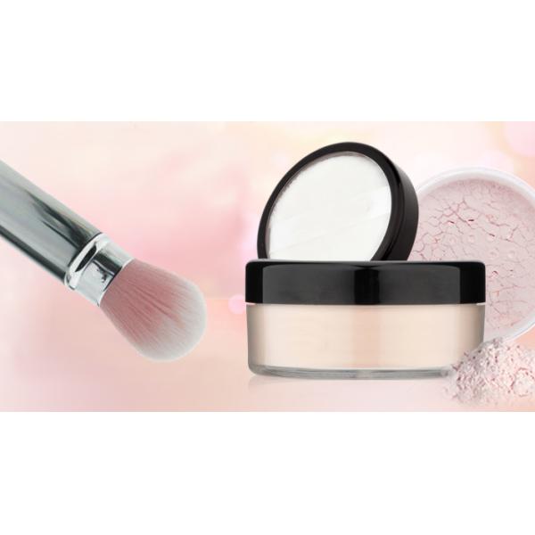 Goat Hair Retractable Foundation Brush Flexible Blush Brush With Metal Handle