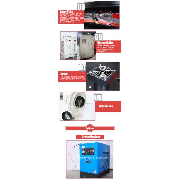 300w 400w Customized Work Area Red Yellow Double Laser Head CO2 Glass Laser Tube Die Board Laser Cutting Machine