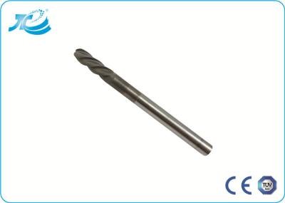 Tungsten Carbide End Mill Straight Flute with 2 or 4 Flute , Helix Angle 38 - 42 °