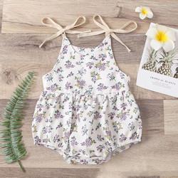 In Stock Summer High Quality Cute Soft Toddler Clothes Baby Girl Sleeveless Cotton Summer Kids Romper