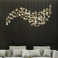 Indoor Decoration Chandelier Hotel Villa Staircase Glass LED Pendant Light