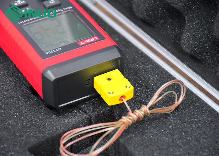 IEC 60335-2-6 Figure 104 Surface Temperature Probe with Real-Time Temperature Display