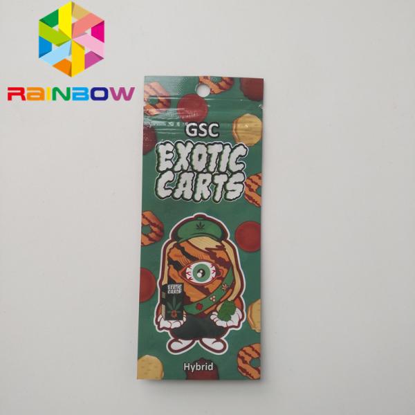 Holographic Vape Cartridge Plastic Pouches Packaging k Cbd Oil Exotic Carts