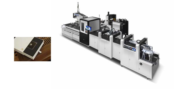 Fully Automatic Cardboard Box Folding Machine For Phone Box , Shirt Box