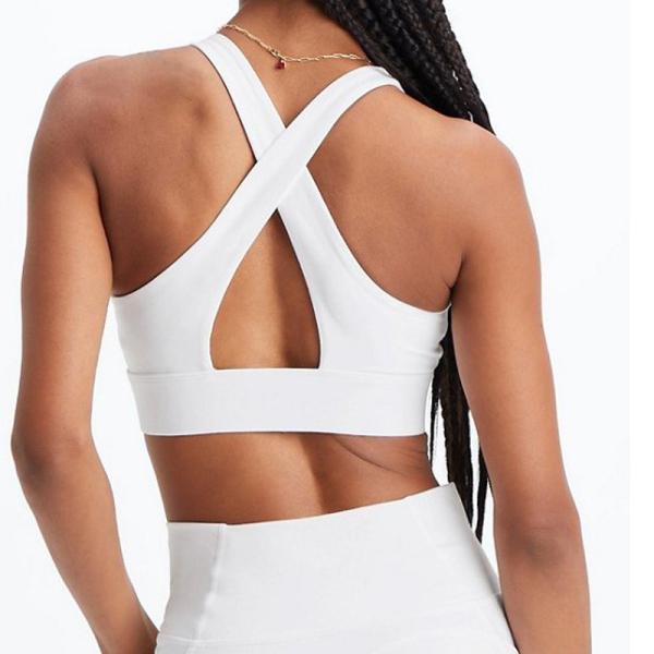 Wholesale Custom Logo High Impact Sexy Cross Back Yoga Sport Bra Sport Wear for Women