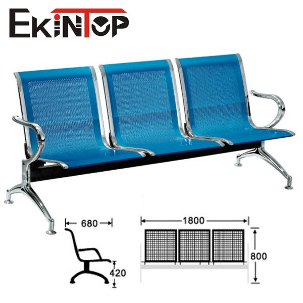 Нержавеющие стулья приема металла, стул 3 местный тандемный для общественного банка Hall