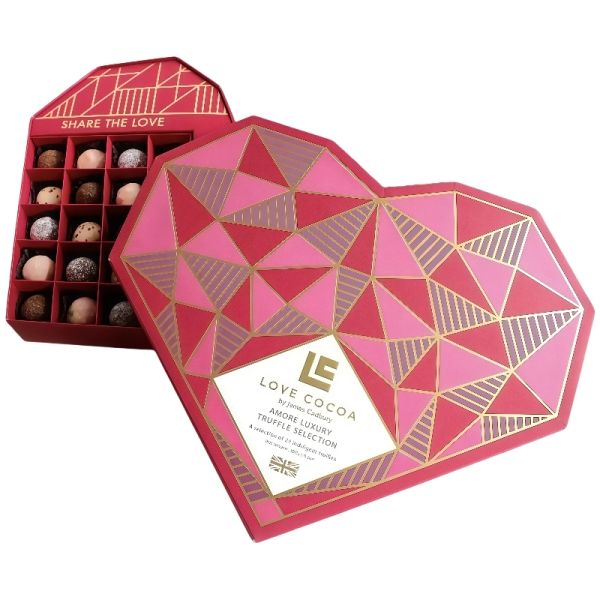 Premium Heart Shaped Food Packaging Box Customized Luxury Chocolate Gift Box