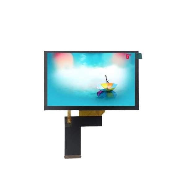 5 Inch TFT LCD Display 800x480 LVDS Interface 1000cd/m2