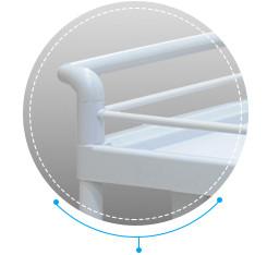 White Abs Hospital Medicine Trolley , Low Noise Delivery Trolley In Hospital