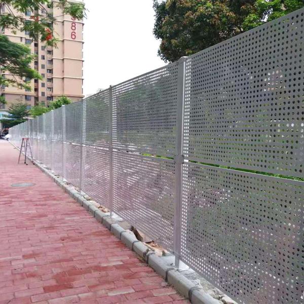 Folha galvanizada de perfuração com buracos redondos para aplicações industriais variadas