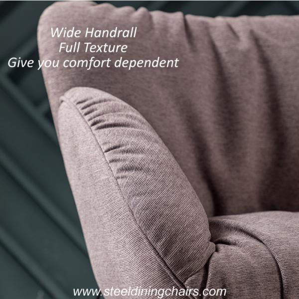 Furniture Lounge 76cm 44cm Recliner Stainless Steel Dining Chairs