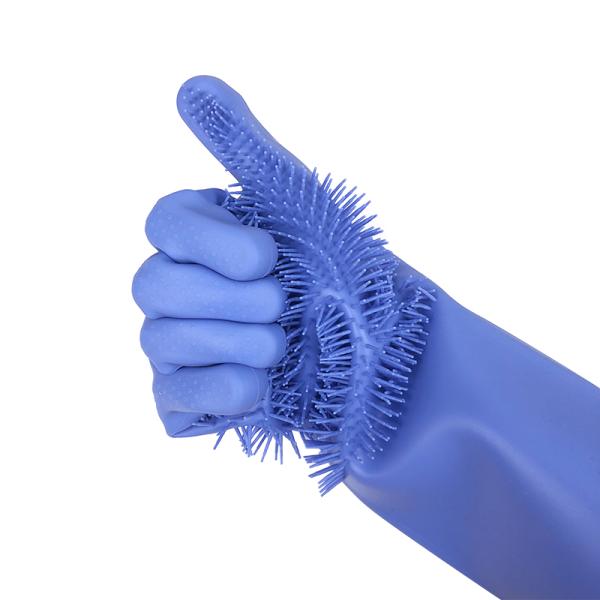 Best Amazon Hot Heat Resistant Kitchen Five Finger Barbecue Grilling Rubber Silicone Oven Reusable Cooking BBQ Glove for cooking