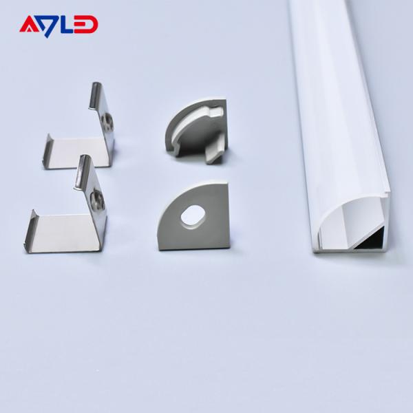 16*16mm Hanging led aluminum anodized aluminum extrusion led profile surface corner mounted led light strip profile
