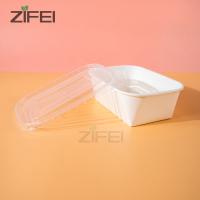 Conteneur de nourriture à emporter de papier d'emballage de cuvette de rectangle biodégradable