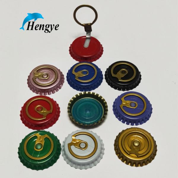pull ring crown cover 26mm level type easy opening pull ring crown caps for beer Beer pull ring cover beer crown cap
