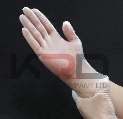 Clear Disposable Powder Free PVC /Vinyl Gloves  PVC material safety hand Disposable Gloves