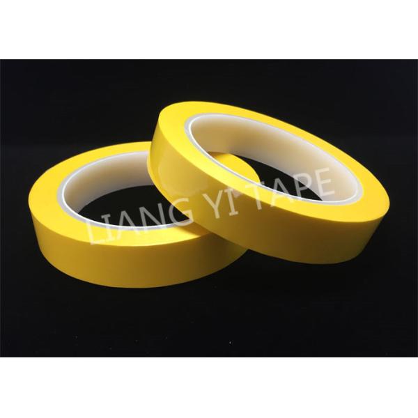 Yellow PET Film Backing Acrylic Adhesive Die Cut Masking Tape