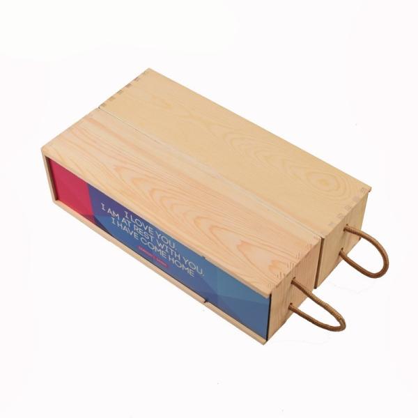 Créatif bricolage de sublimation blancs de transfert de chaleur d'impression de bois de sublimation boîte à vin