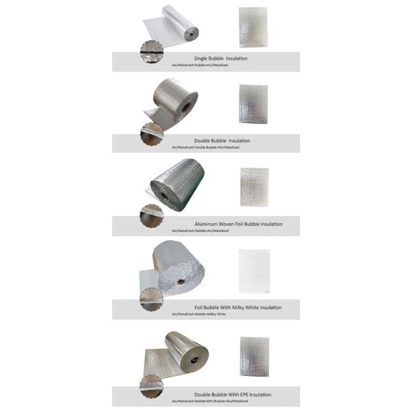 Air Cell Insulation Reflective Aluminium Bubble Foil Insulation Thermal Soundproof Materials