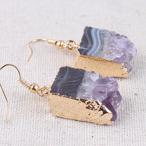 PORTABLE Square-shape Crystal Buckle Napkin Ring made of Natural Agate Stone for Elegant Table Setting