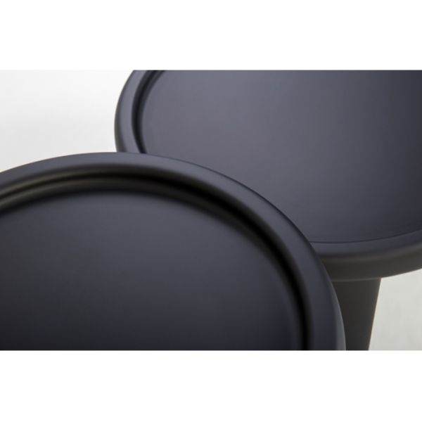 Commercial Black Fiberglass Coffee Table Stylish Design For Hotel Lounge