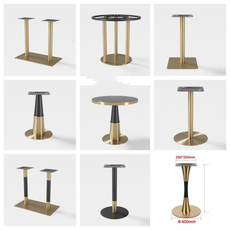 Modern Classic Metal Rectangular Table Wrought Iron Furniture Legs Dining Table Coffee Table Restaurant Outdoor Furniture