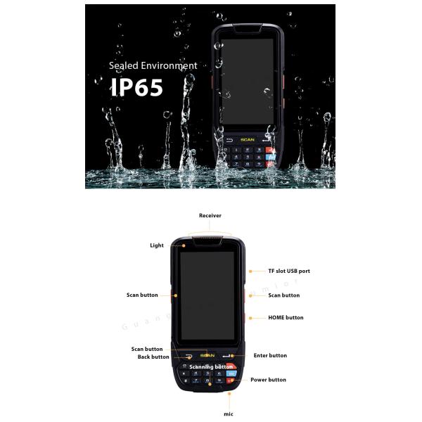 4G Android Portable Handheld Computer Devices PDA Smartphone With 2D Barcode Scanner