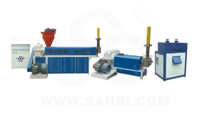 PP PVC Waste Plastic film Recycling Machine Automatic two screw Extruder