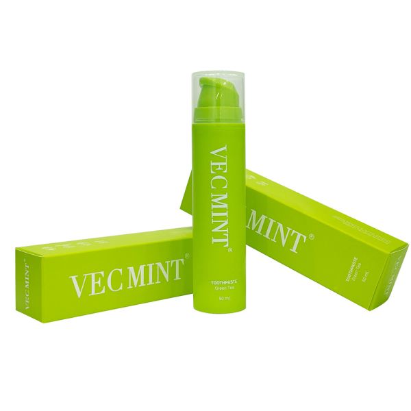 Green Tea Toothpaste VECMINT - Vegan 100% Natural Chemical-Free Oral Care (50mL)