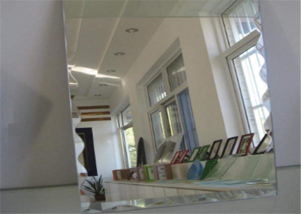 High Transparency Black Silver Mirror Glass Flat Shape For Home Decoration