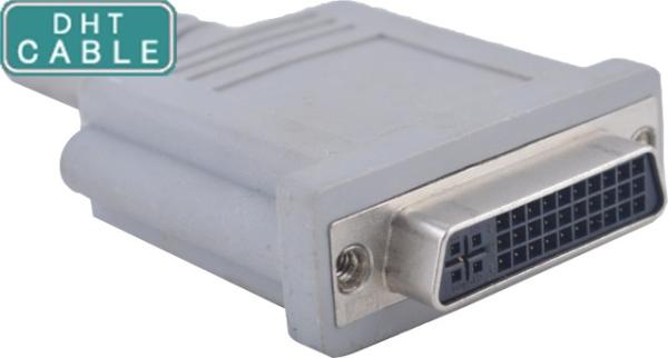 Dual Link / Single Link Industrial Cable Right Angle DVI Male To DVI Female