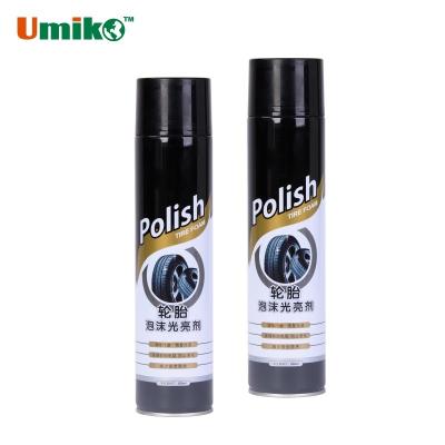 High Gloss Tire Foam Spray Deep Cleaning Car Tyre Foam Spray Long Lasting Shine