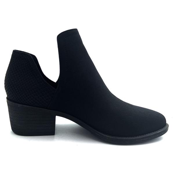 Резиновые женские ботинки с подставкой