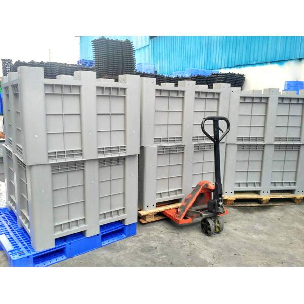 Collapsible Plastic Box Pallets Pallet Box-Foldable Pallet Pack Collapsible Bulk Container Heavy Duty Industrial Use Folding Plastic Pallet Box Plastic Stackable Collapsible Pallet Crates