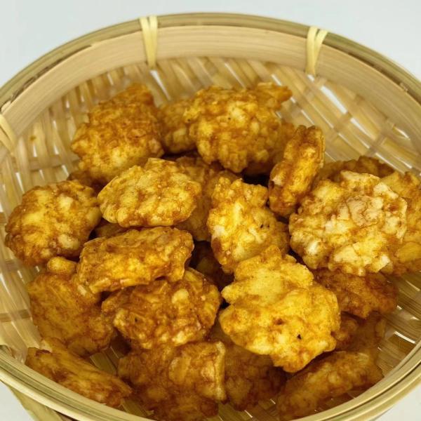 BBQ Flavor Rice Cracker Snacks Oriental Deep Fried Rice Crackers