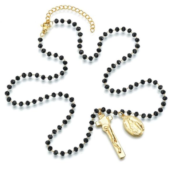 Religious Item Cross Pendant Rosary Necklace Catholic