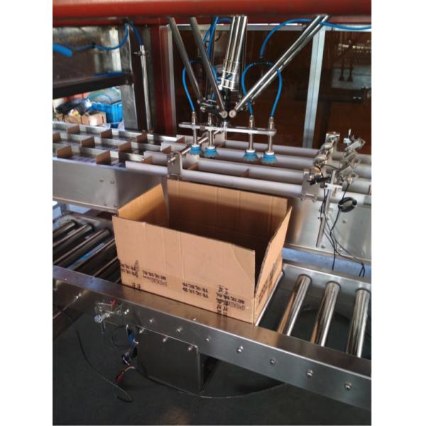 PLC Control Automatic Carton Packing Machines Barrel Packer Mechanical Manipulator
