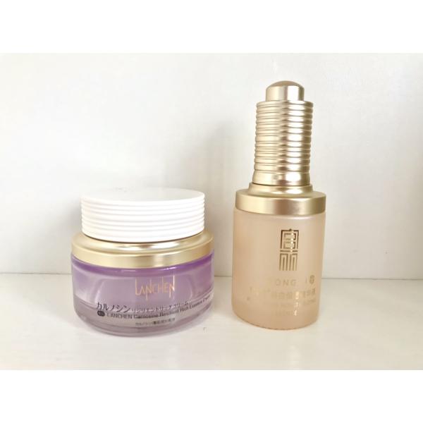 Child Resistant 30ml Glass Rotate Dropper Bottle for Eye Cream Luxury Essence Bottle