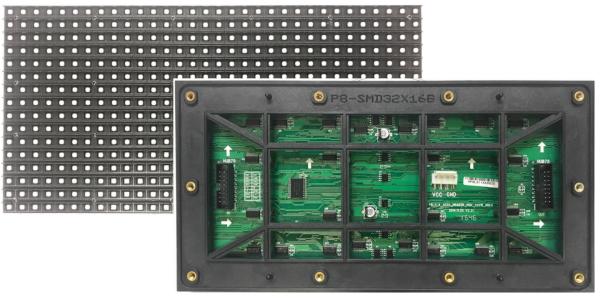 P8 LED Outdoor IP65 Waterproof Durable Outdoor SMD LED Display 32 Dots * 16 Dots High Resolution Shenzhen Factory