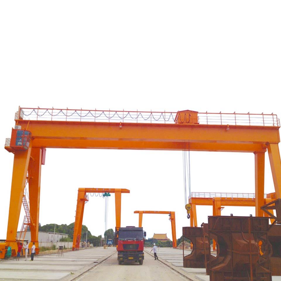 Zehua Rail Mounted Heavy Duty Gantry Crane 30ton Construction Equipment Double Girder Lifting Gantry Crane