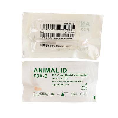Microchip de transponder ISO com segurança de dados únicos para identificação de animais